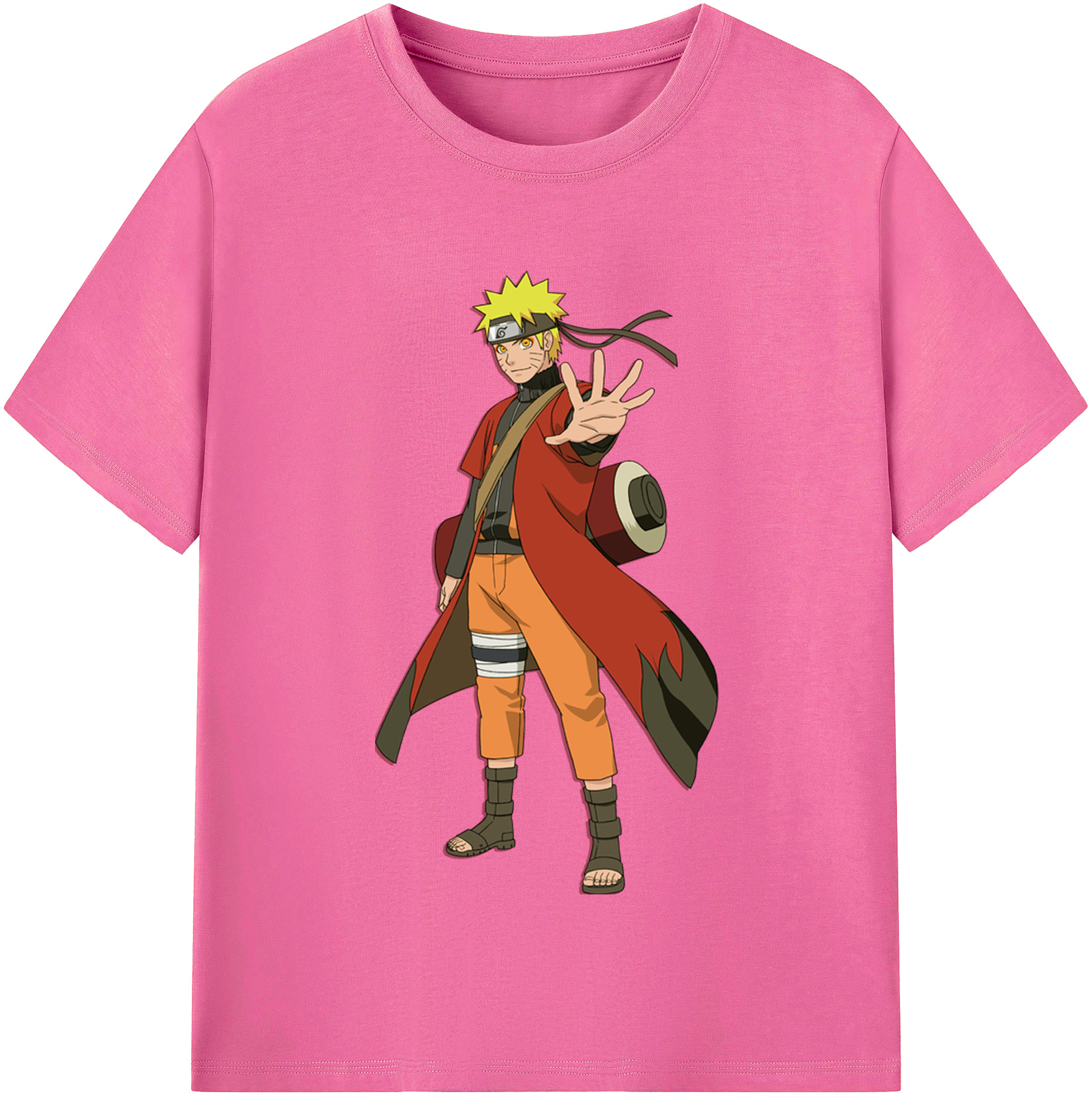 （画像用） NARUTO -ナルト- うずまき ナルト Uzumaki Naruto レディースカジュアルプリントTシャツ（綿100％）